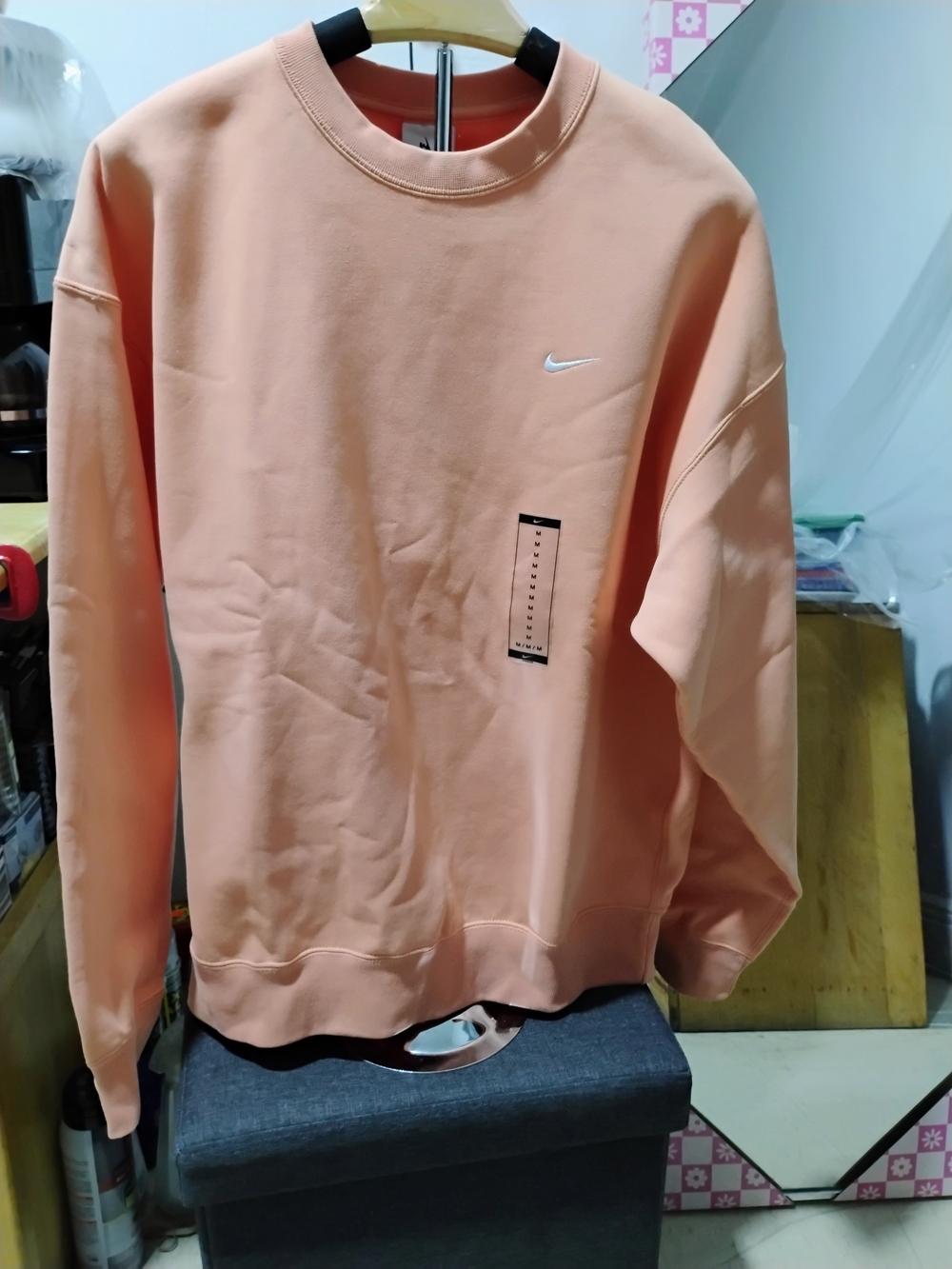 Nike Men’s Solo Swoosh Fleece Crew Heavyweight Sweatshirt - Size: Medium NWT